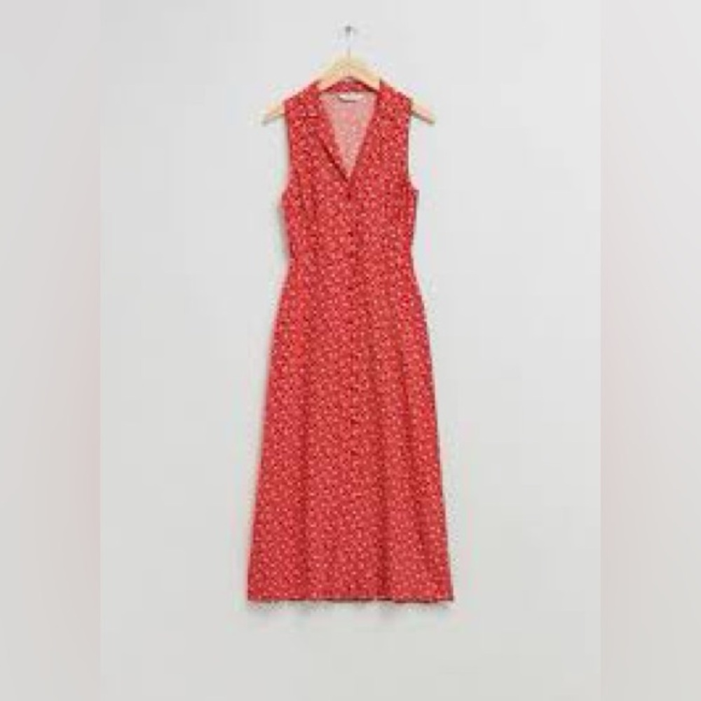 & Other Stories Collared Midi Shirt Dress
